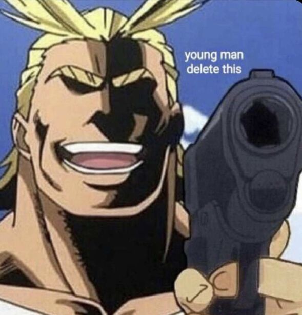 Young man delete this Blank Meme Template