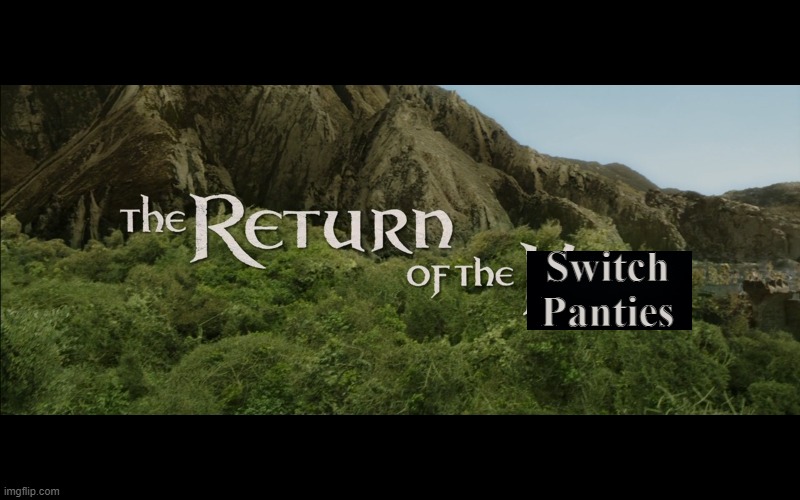 Return Of The King | Switch Panties | image tagged in return of the king | made w/ Imgflip meme maker