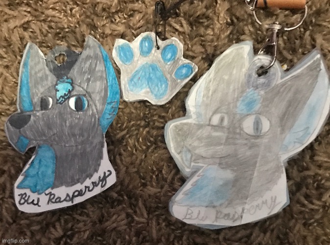 I made some badges of my fursona! :3 So happy with it! | image tagged in furry,headshots | made w/ Imgflip meme maker