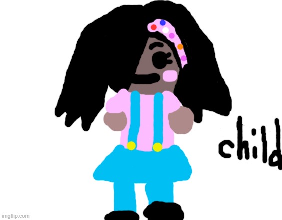 I drew a child | image tagged in draw your own face black version,children | made w/ Imgflip meme maker