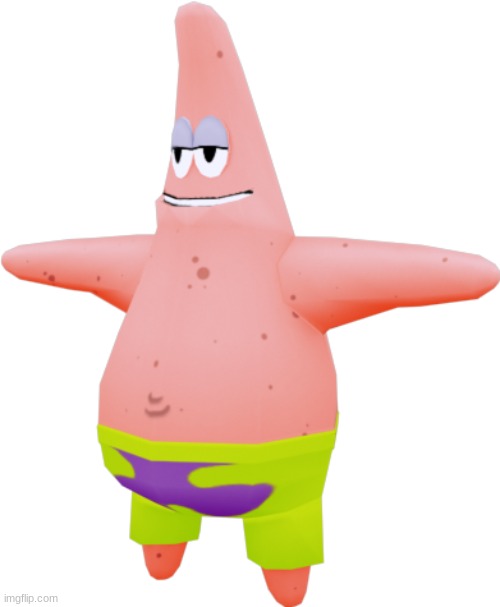 new transparent template | image tagged in t pose patrick | made w/ Imgflip meme maker