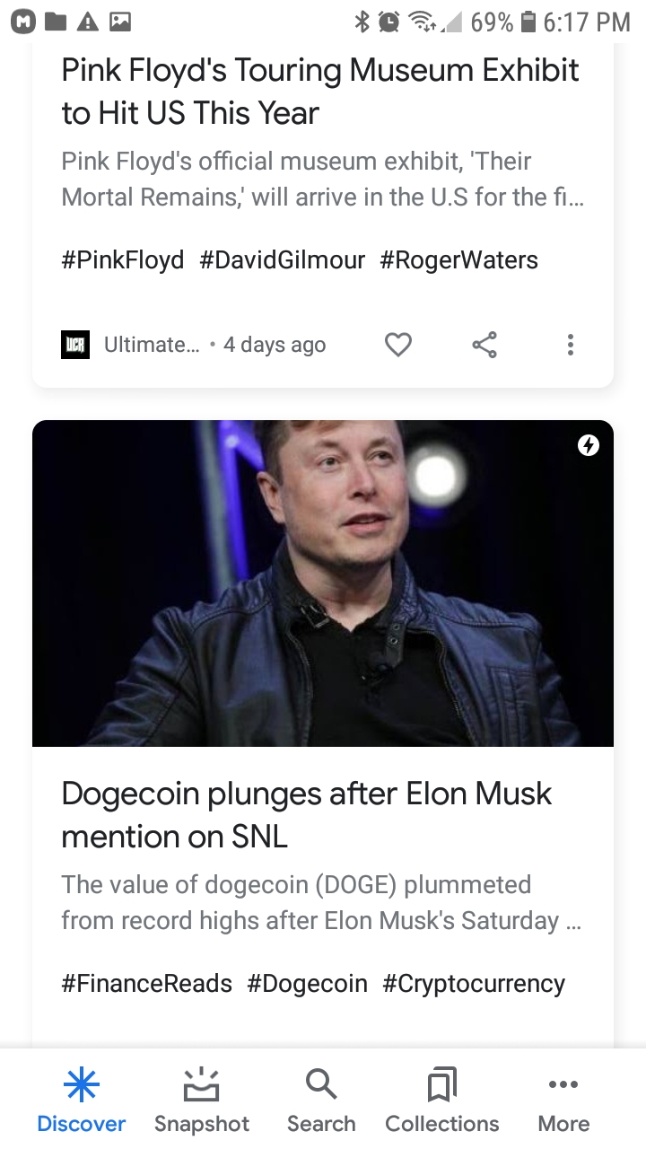 Pink Floyd Hits USA Elon Musk kills Dogecoin News Duo Blank Meme Template