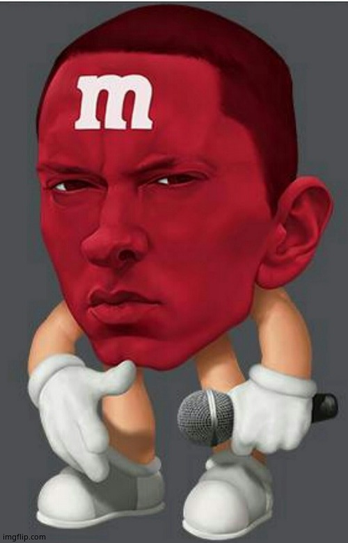 Eminem M&M | image tagged in eminem m m | made w/ Imgflip meme maker