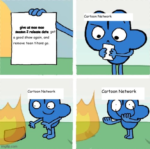 give us mao mao season 2 release date | made w/ Imgflip meme maker