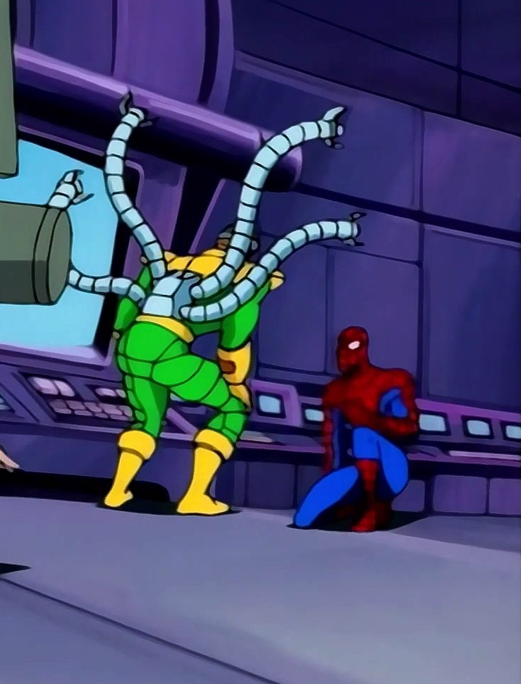 High Quality DOC OCK AND SPIDERMAN Blank Meme Template