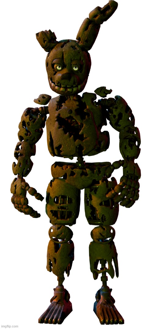springtrap | image tagged in springtrap,fnaf,five nights at freddy's,bonnie | made w/ Imgflip meme maker