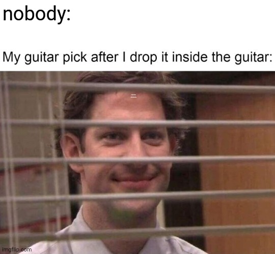 nobody:; MY GUITAR PICK AFTER I DROP IT INSIDER THE GUITAR: | image tagged in guitars,relatable,memes | made w/ Imgflip meme maker