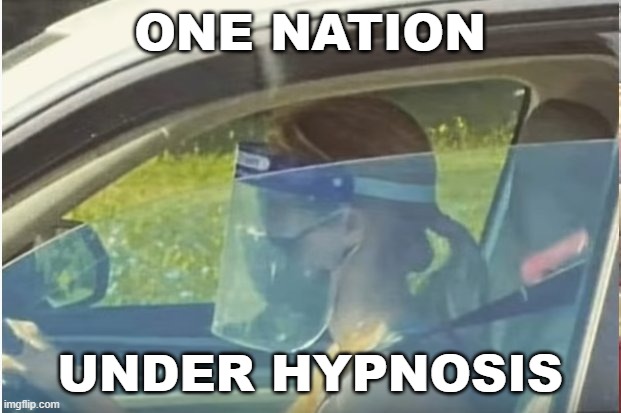 One nation under hypnosis | ONE NATION; UNDER HYPNOSIS | image tagged in covid-19 | made w/ Imgflip meme maker