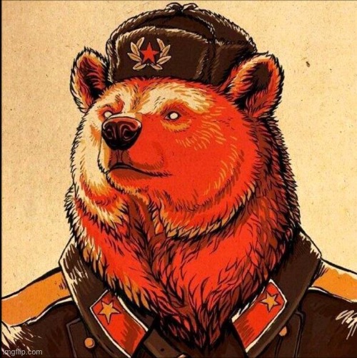 Soviet bear | image tagged in soviet bear | made w/ Imgflip meme maker