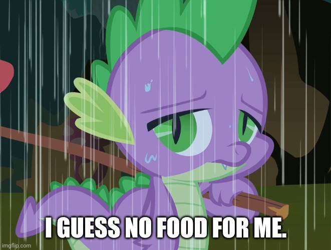 I GUESS NO FOOD FOR ME. | made w/ Imgflip meme maker