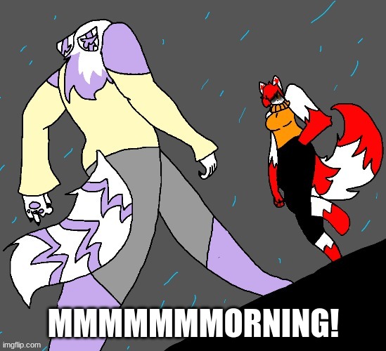 I gotta walk to school soon but how are yall? | MMMMMMMORNING! | image tagged in furry walk | made w/ Imgflip meme maker