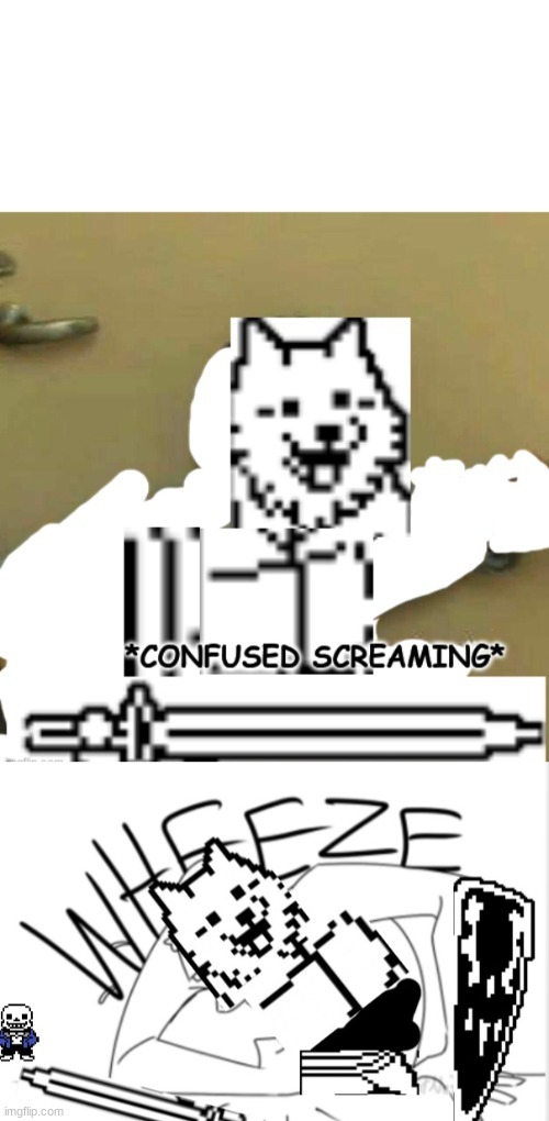 image tagged in confused screaming lesser dog,lesser dog wheeze | made w/ Imgflip meme maker