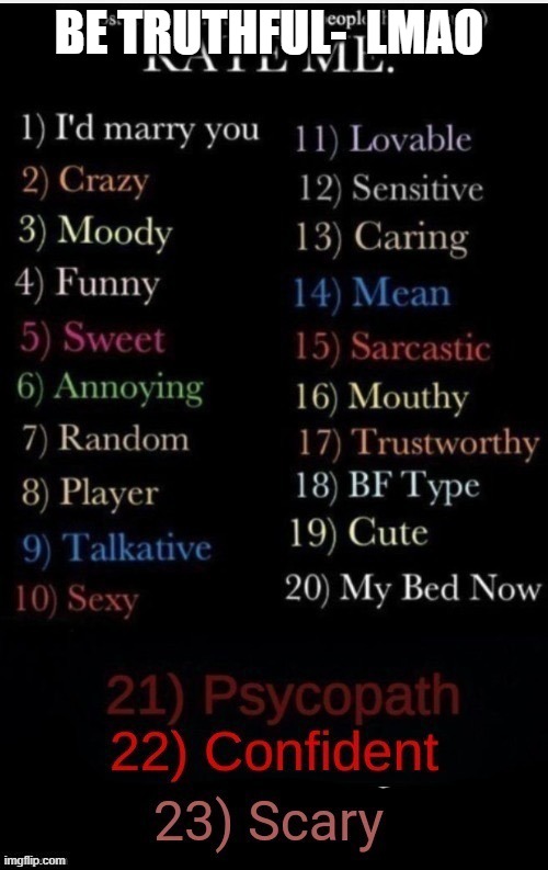 be truthful- like ANY NUMBER no boundary's | BE TRUTHFUL-  LMAO | made w/ Imgflip meme maker