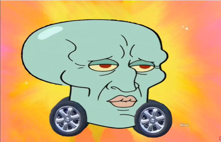Handsome Squidward Convertible Blank Meme Template