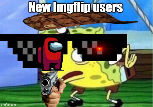 Lol | New Imgflip users | image tagged in memes,mocking spongebob | made w/ Imgflip meme maker
