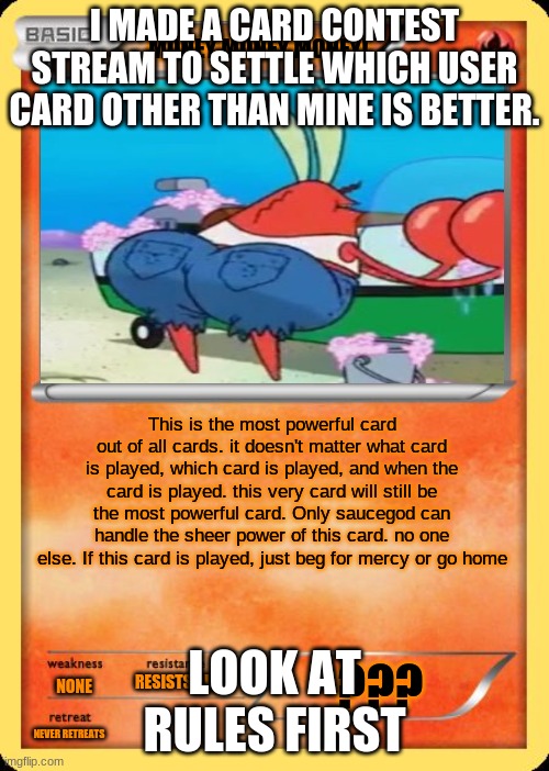 Money Money Money | I MADE A CARD CONTEST STREAM TO SETTLE WHICH USER CARD OTHER THAN MINE IS BETTER. LOOK AT RULES FIRST | image tagged in money money money | made w/ Imgflip meme maker