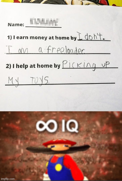 Smart kid | image tagged in infinite iq,omg you are looking at the tags,smart kid | made w/ Imgflip meme maker