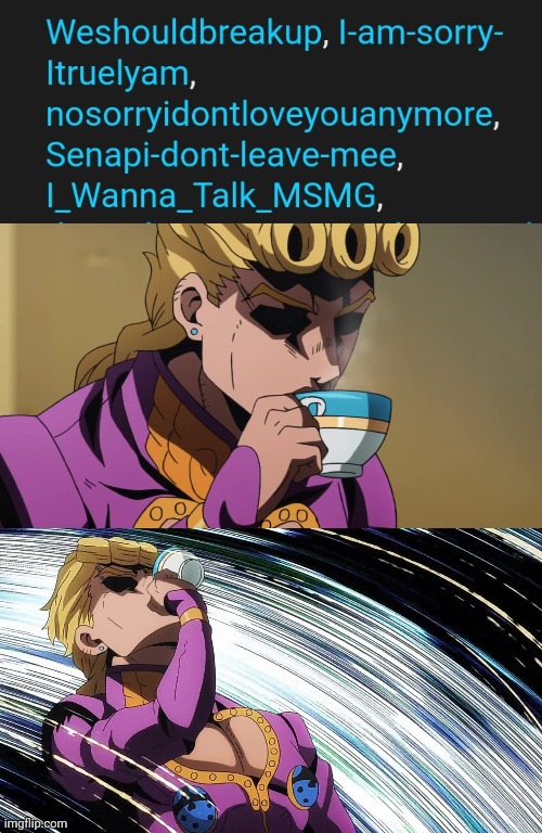 I just went to the aquarium and is now exhausted asf | image tagged in giorno sips tea | made w/ Imgflip meme maker