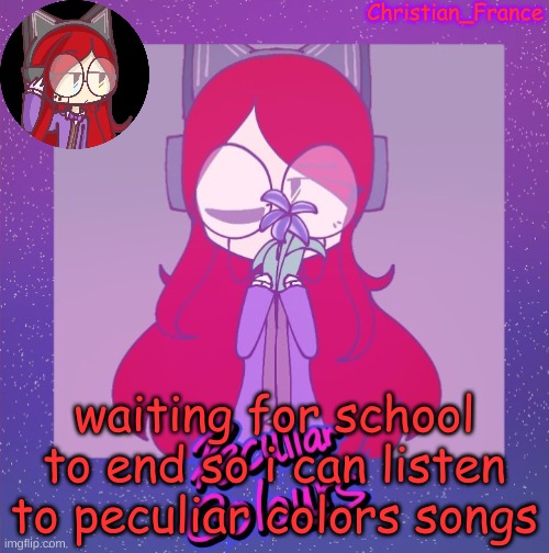 Waiting Skeloton | waiting for school to end so i can listen to peculiar colors songs | made w/ Imgflip meme maker