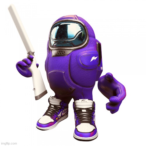 Purple Amogus | image tagged in purple amogus | made w/ Imgflip meme maker