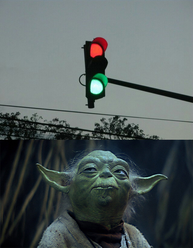 High Quality Mixed Signals - Yoda Wisdom Blank Meme Template