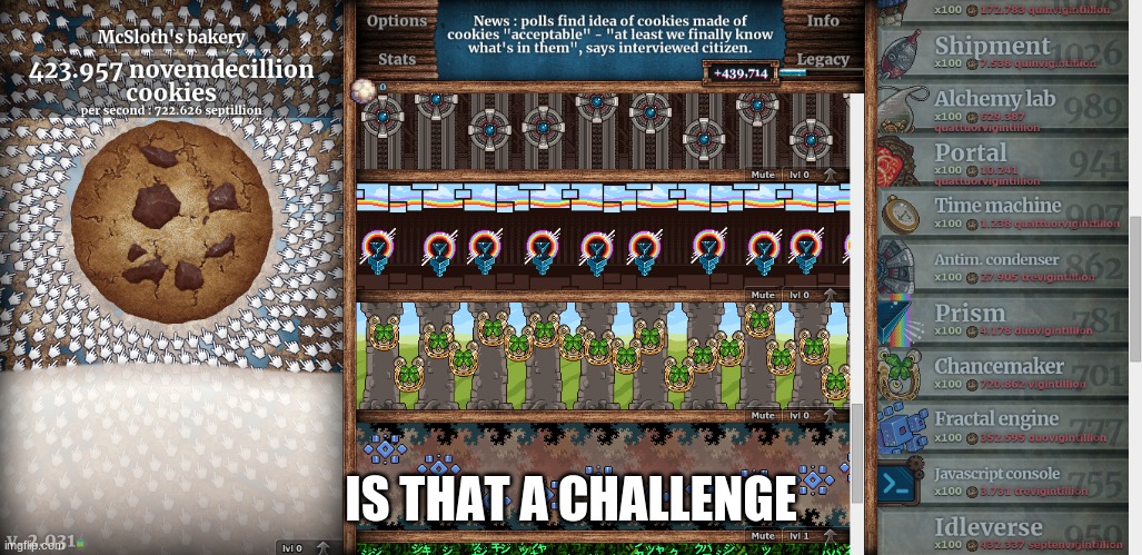 IS THAT A CHALLENGE | made w/ Imgflip meme maker