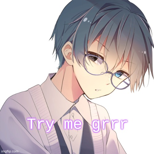 Jay- | Try me grrr | image tagged in jay- | made w/ Imgflip meme maker