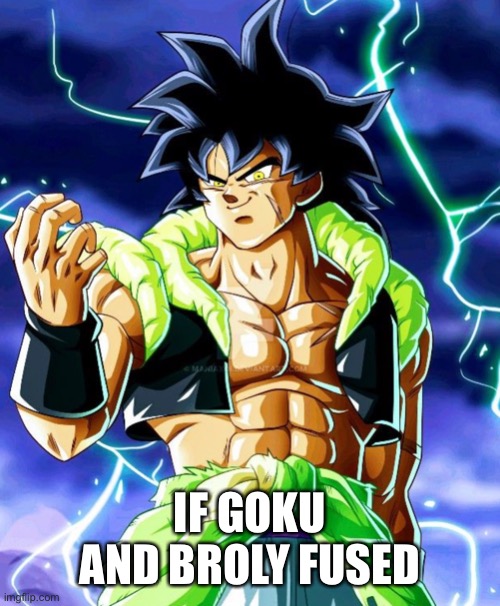 IF GOKU AND BROLY FUSED | made w/ Imgflip meme maker