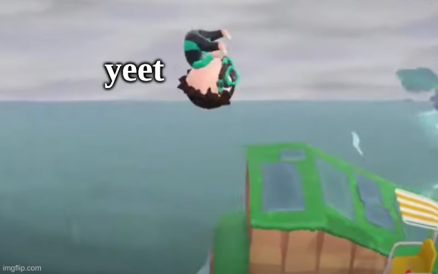 Animal crossing YEET | yeet | image tagged in animal crossing yeet | made w/ Imgflip meme maker