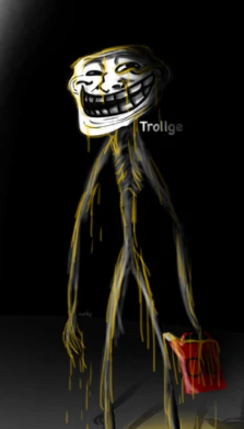 High Quality The Trollge covered in oil Blank Meme Template