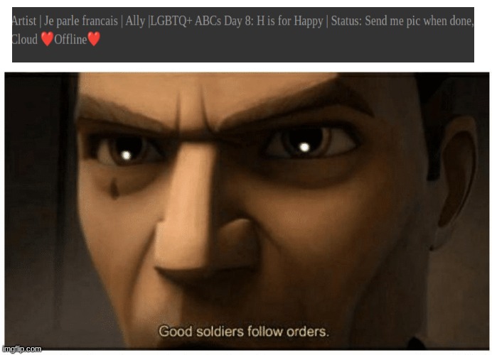 Yeet | image tagged in good soldiers follow orders | made w/ Imgflip meme maker