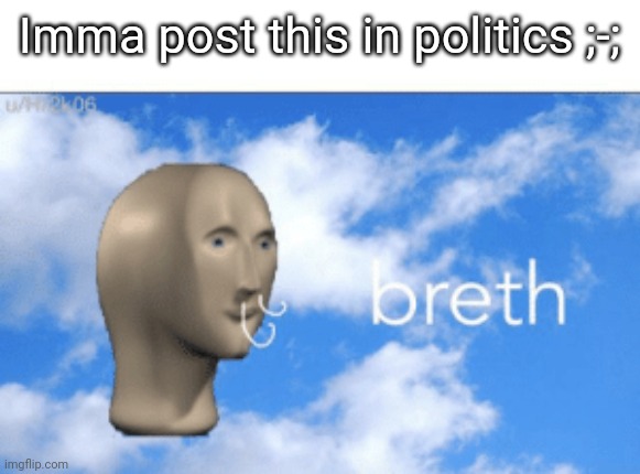 Imma post this in politics ;-; | made w/ Imgflip meme maker