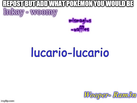 lol- | lucario-lucario | made w/ Imgflip meme maker