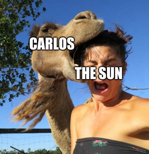 He did eat it in an alternate reality | CARLOS; THE SUN | made w/ Imgflip meme maker