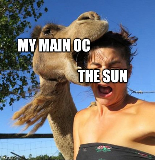 his head ended up exploding | MY MAIN OC; THE SUN | made w/ Imgflip meme maker