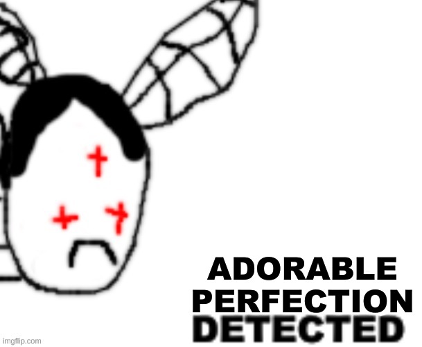 BLANK DETECTED | ADORABLE PERFECTION | image tagged in blank detected | made w/ Imgflip meme maker