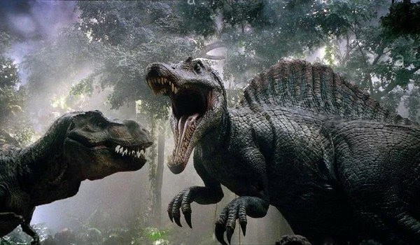 Jurassic Park Spinosaurus and T-Rex Blank Meme Template