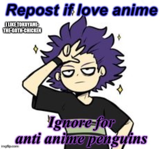 I LIKE TOKOYAMI- THE-GOTH-CHICKEN | made w/ Imgflip meme maker