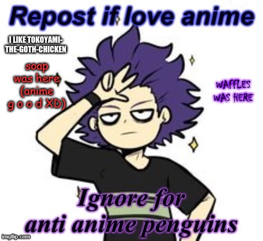 soap was here (anime g o o d XD) | made w/ Imgflip meme maker
