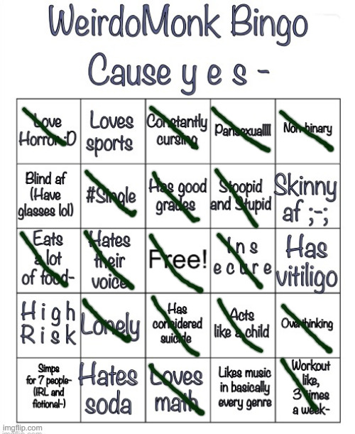 bingo | image tagged in hi | made w/ Imgflip meme maker