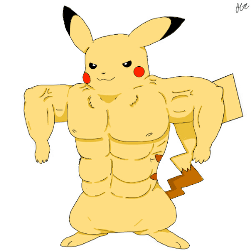 Pikachu Buff Blank Meme Template