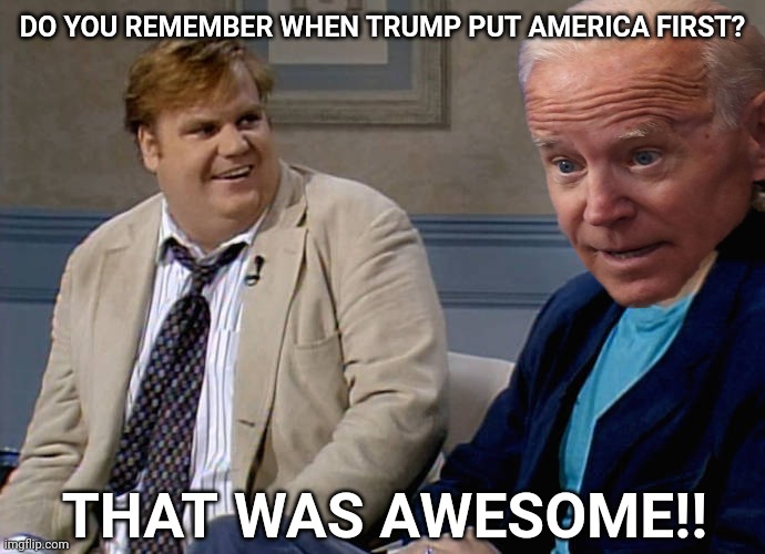 We all remember. | DO YOU REMEMBER WHEN TRUMP PUT AMERICA FIRST? THAT WAS AWESOME!! | image tagged in memes | made w/ Imgflip meme maker