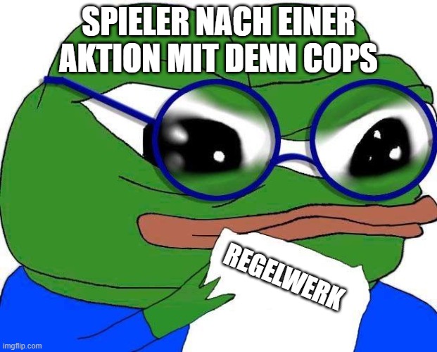 apu apujasta | SPIELER NACH EINER AKTION MIT DENN COPS; REGELWERK | image tagged in apu apujasta | made w/ Imgflip meme maker