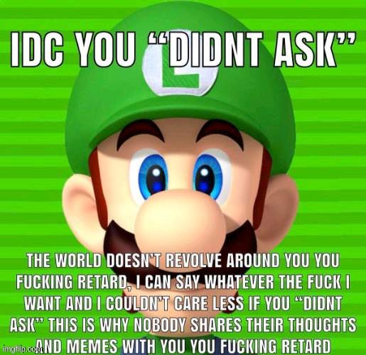 Luigi is mad | image tagged in luigi is mad | made w/ Imgflip meme maker