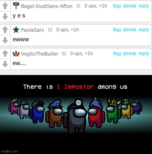 h a d t o | image tagged in there is one impostor among us | made w/ Imgflip meme maker