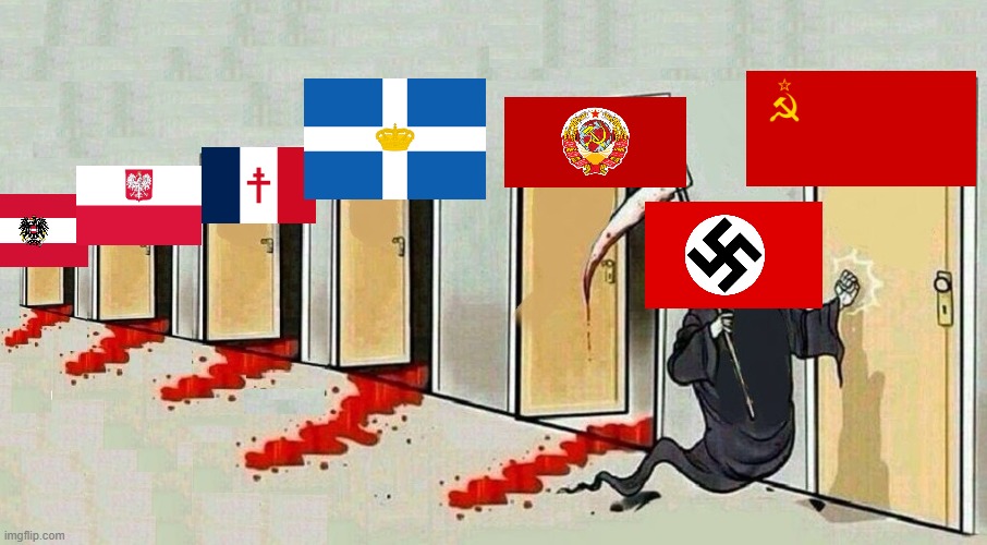 ww2 be like | image tagged in grim reaper knocking door | made w/ Imgflip meme maker