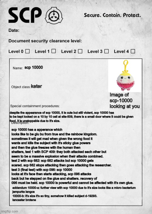 scp 10000 document - Imgflip