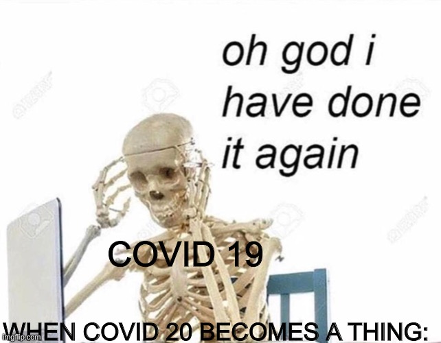 COVID 20 | COVID 19; WHEN COVID 20 BECOMES A THING: | image tagged in oh god i have done it again | made w/ Imgflip meme maker