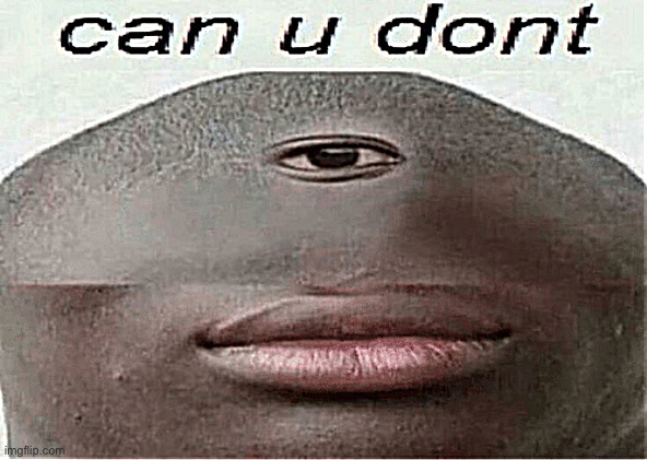 can u dont | image tagged in can u dont | made w/ Imgflip meme maker
