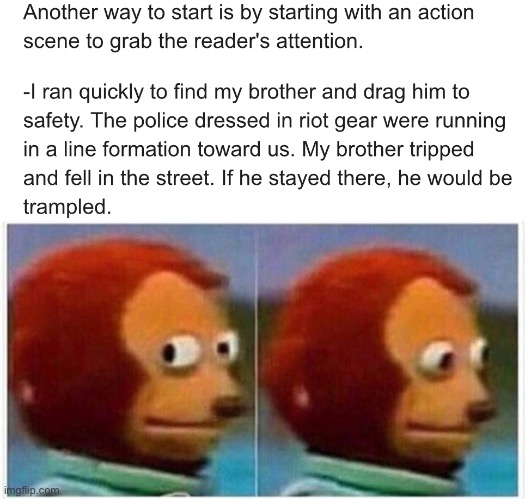 An actual homework assingment I had. | image tagged in memes,monkey puppet | made w/ Imgflip meme maker